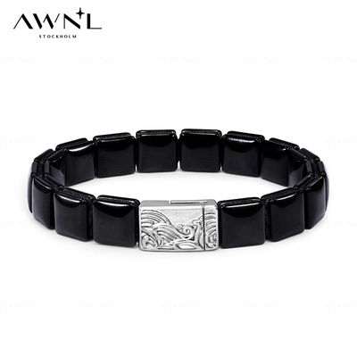 禅宗淼泽黑曜石男士手链