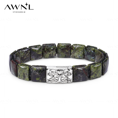 AWNL禅宗青木龙血石男士手链