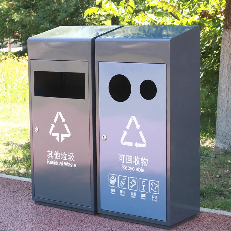 户外垃圾桶不锈钢大号分类环卫果皮箱室外物业小区环保街道垃圾箱