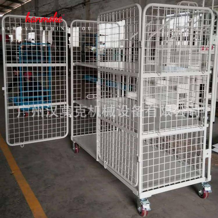 厂家直销物流台车高品质双开门物流周转车笼车