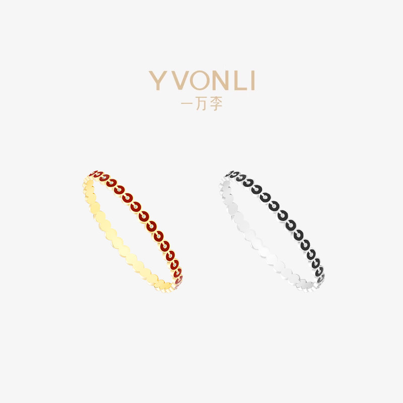 YVONLI一万李官方旗舰店 上上签系列 手镯女款小众镯子红色礼物