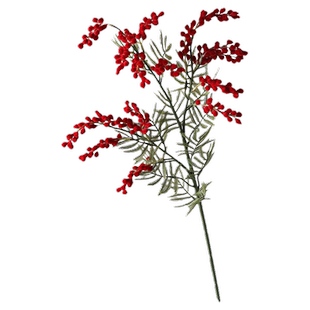 恋恋喜日合欢花红色系婚礼仿真花束婚庆装饰室内餐桌房间插瓶