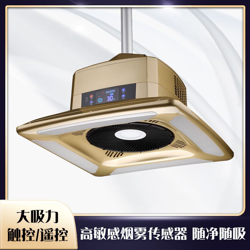 馆吸烟灯棋牌室空气净化器家用空气净化麻将灯可升降吊灯