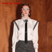 海军领金属蝴蝶领带长袖 醋酸衬衫 KSMILE 年货狂欢季 4MILE