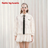 年货狂欢季 早春新款 4MILE KSMILE 立体提花针织衬衫 套装