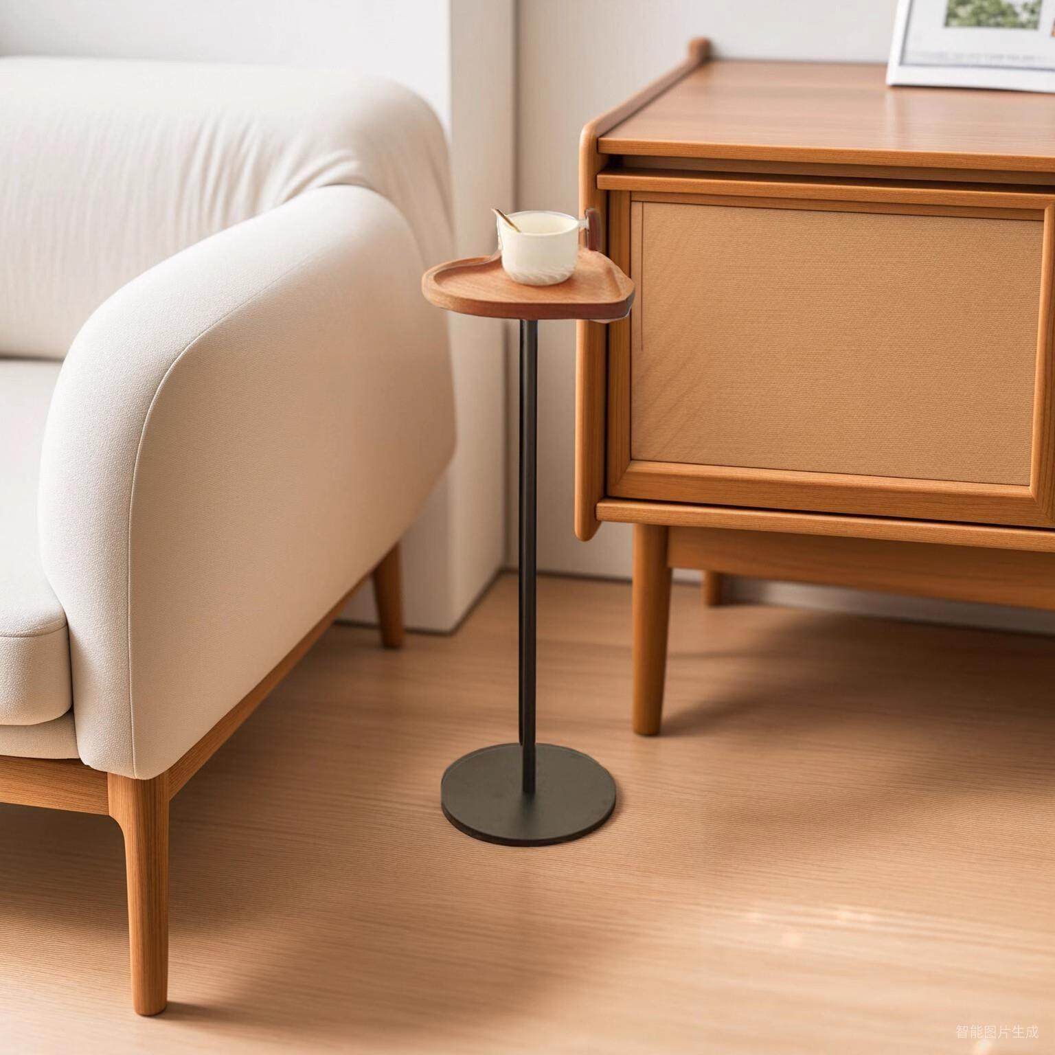实木边几高窄角几简约沙发边桌客厅阳台移动酒店民宿小茶桌床头桌