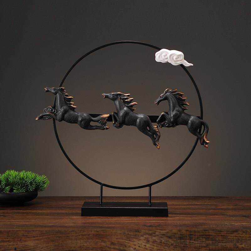 装饰品摆件马酒柜玄关客厅创意招财办公室中式博物架家居小摆设,家居饰品,装饰摆件,淘宝优惠券,粉丝福利购,淘宝优惠卷