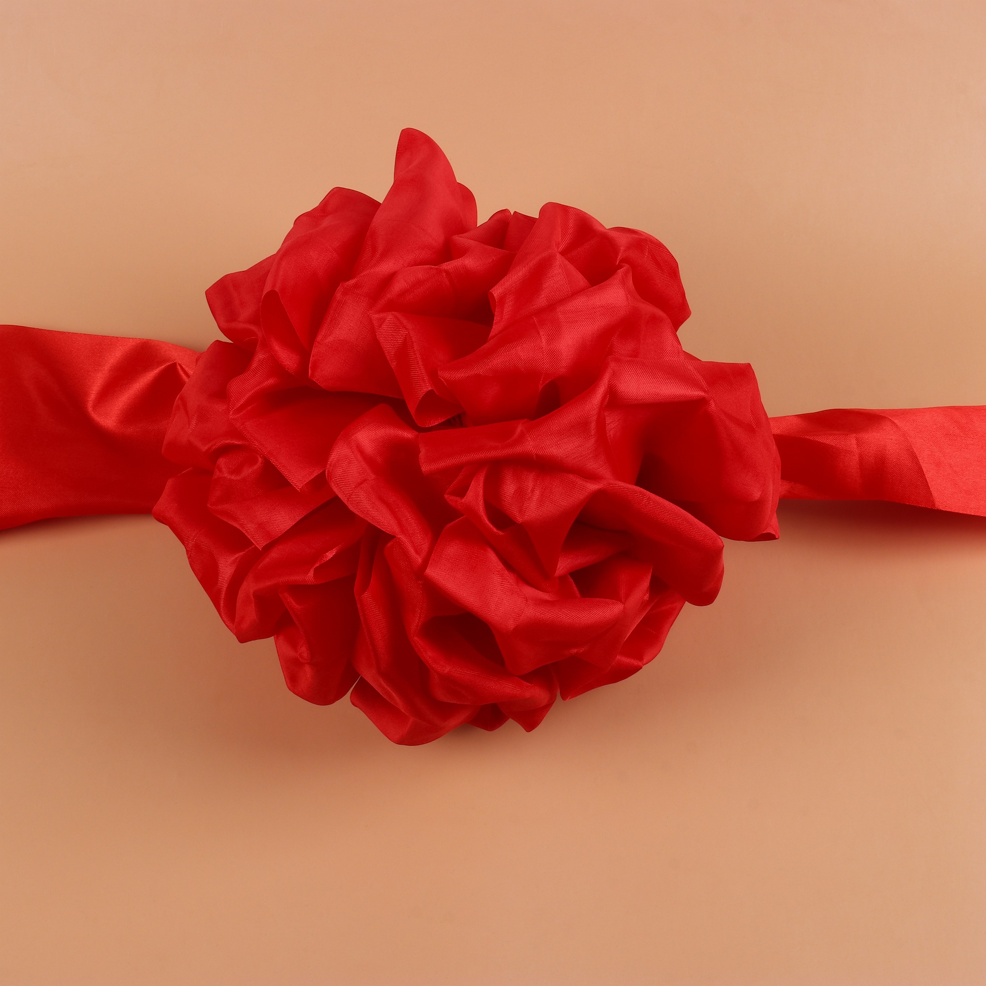 开业剪彩大红花球彩带开张仪式道具绣球颁奖表彰红布新车交车绸布