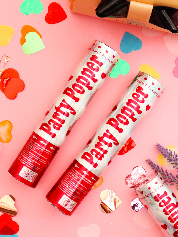 求婚礼炮时尚爱心彩色礼花婚礼开业庆典生日派对喷花筒婚庆礼花筒