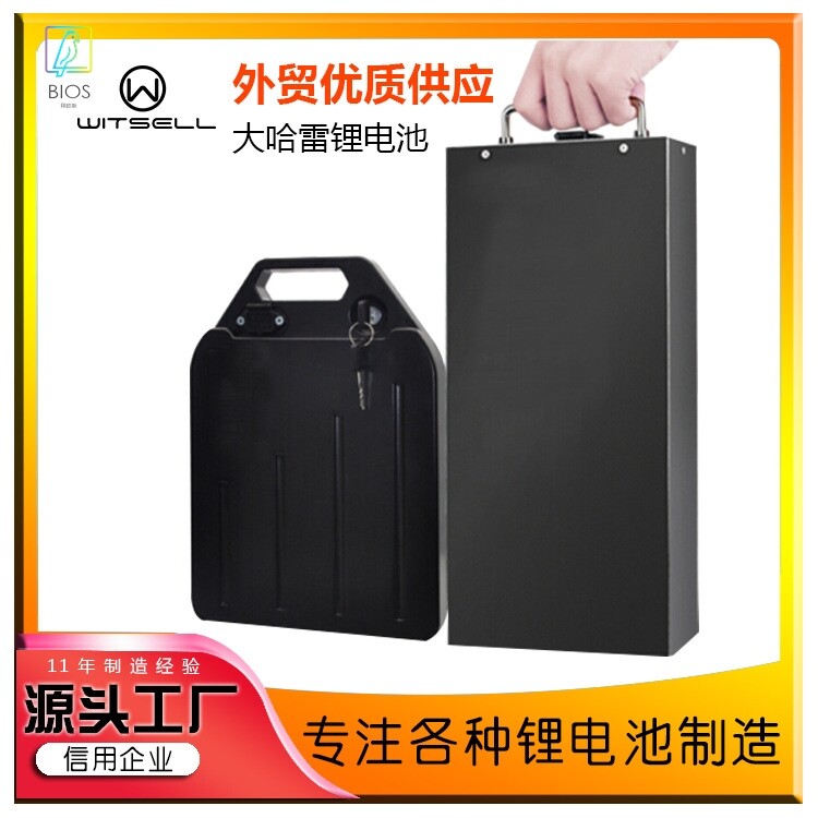48V60V 电动摩托车哈雷车X7X10款电池大容量锂电池可拆卸带外壳