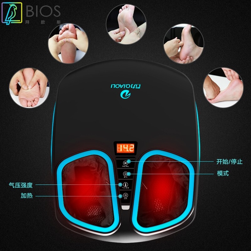 厂家直供家庭按摩足疗机 多项功能足部按摩器 家用揉捏按摩足疗机