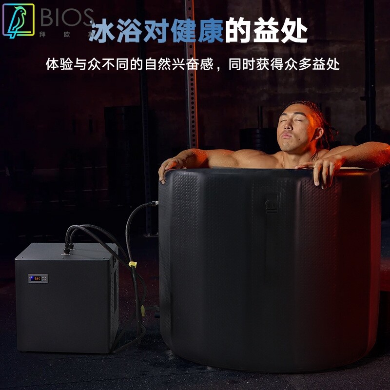 跨境运动理疗冷水机智能静音户外小型300L冰浴冰桶制冷水机定制