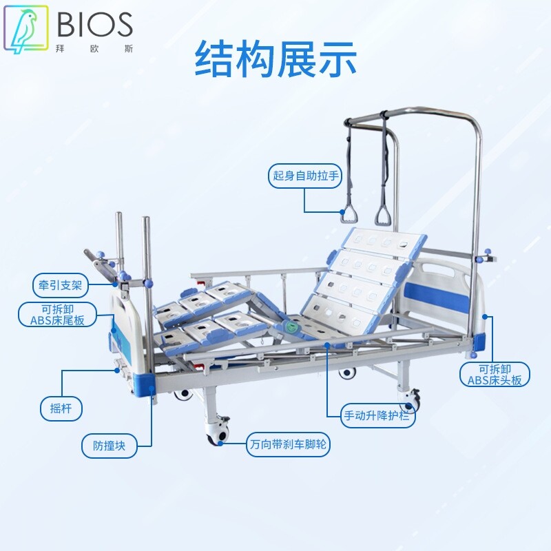 护理床骨科床头牵引架不锈钢医疗床三摇四摇多功能医院骨科牵引床