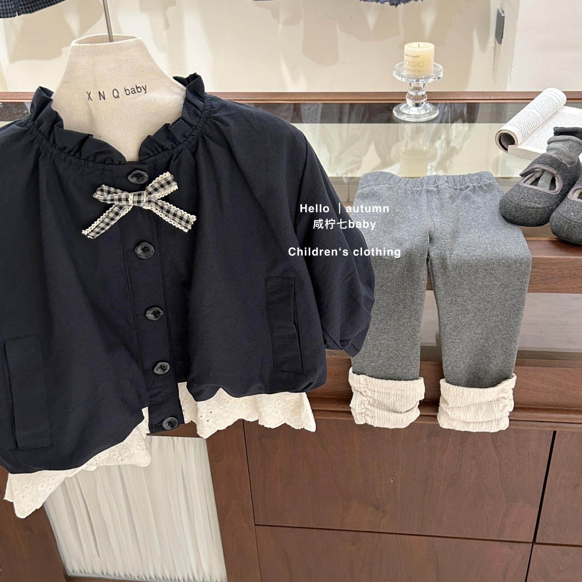 【咸柠七】女童韩版灯笼花苞外套儿童秋季阔版短款风衣外套开衫,童装/婴儿装/亲子装,风衣,淘宝优惠券,粉丝福利购,淘宝优惠卷