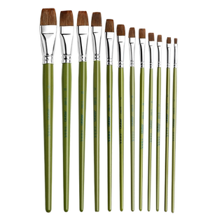 马利水粉笔水彩笔油画笔丙烯笔画笔套装狼毫平头排笔板刷美术生专用专业尼龙画笔绘画画工具全套色彩颜料刷子