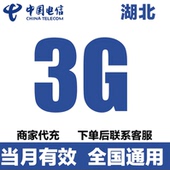 湖北电信流量充值3G月包中国电信流量全国通用网络流量包当月有效