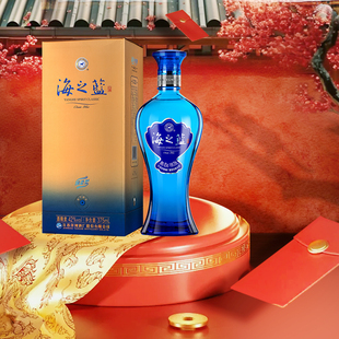 洋河蓝色经典 海之蓝42度375ml*1 单瓶装 绵柔浓香型纯粮白酒正品