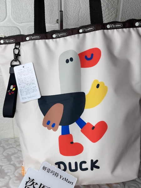 老标YzMart新款逗鸭托特单肩包通勤大容量包手提包收纳包补课袋,箱包皮具/热销女包/男包,时尚帆布包,淘宝优惠券,粉丝福利购,淘宝优惠卷