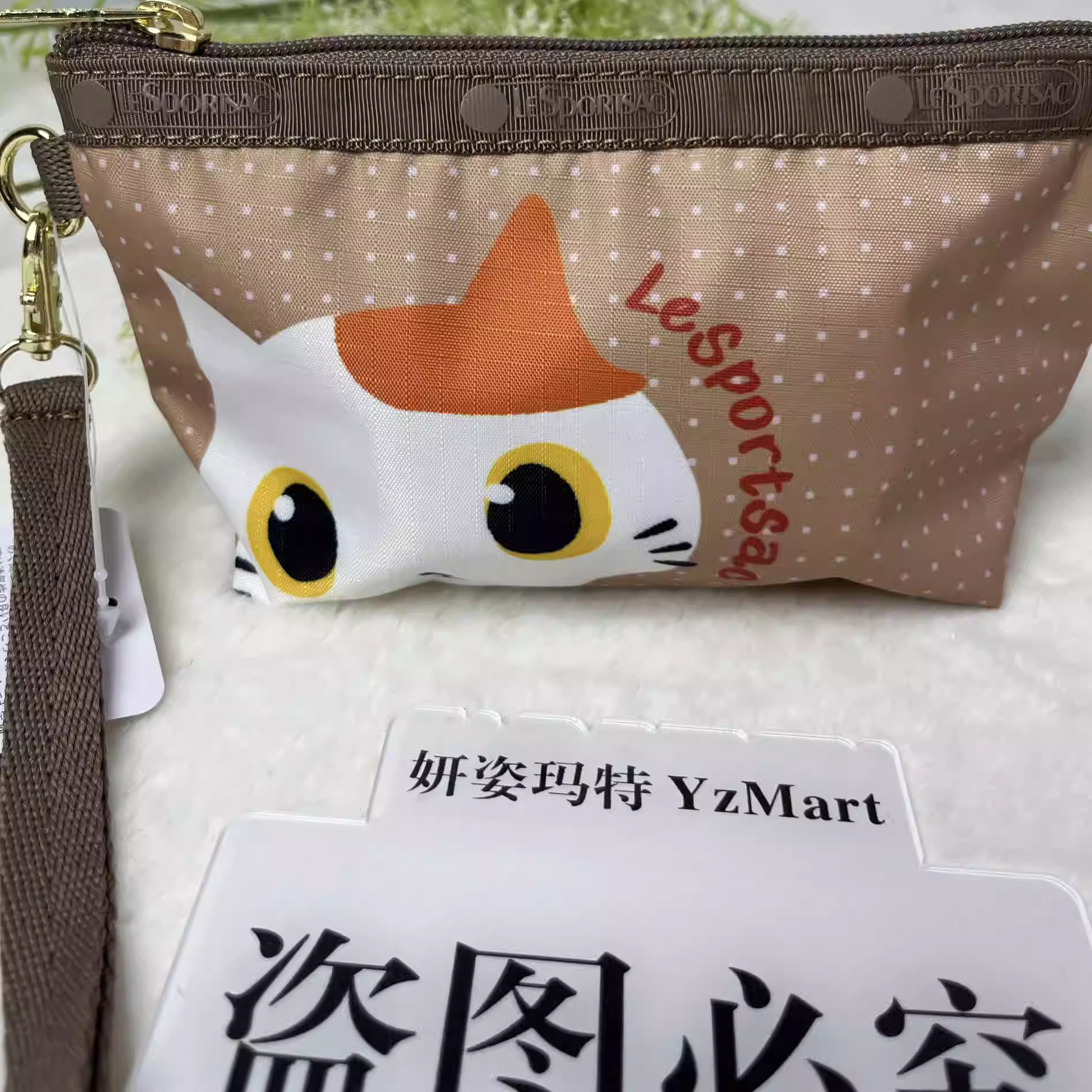 猫猫可爱手拿手挽包零钱包钥匙包休闲收纳包证件包卡通小零钱包