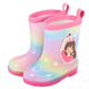 胶鞋 儿童雨鞋 玩水鞋 女童幼儿园宝宝2岁小童防滑雨鞋 可爱公主时尚