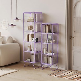 精选儿童书架客厅落地式多层储物架床头柜家用小书柜卧室铁质储物