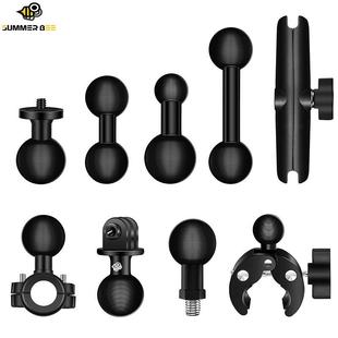 铝合金机车手机球头支架车把后照镜M10大嘴龙25mm连杆运动相机