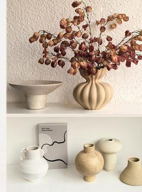 态生活 ins侘寂风玄关摆件家居电视柜样板间艺术个性装饰花瓶摆设