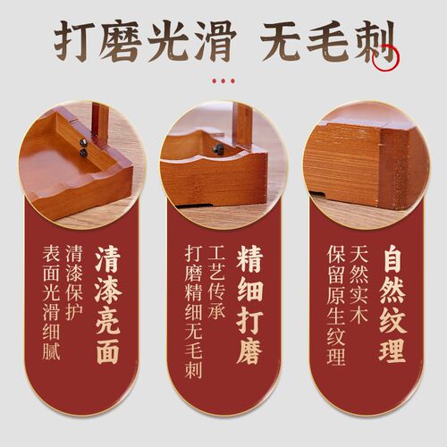 楠竹毛笔架笔挂实木架子毛笔展示架摆件插笔架初学者书法专用放笔