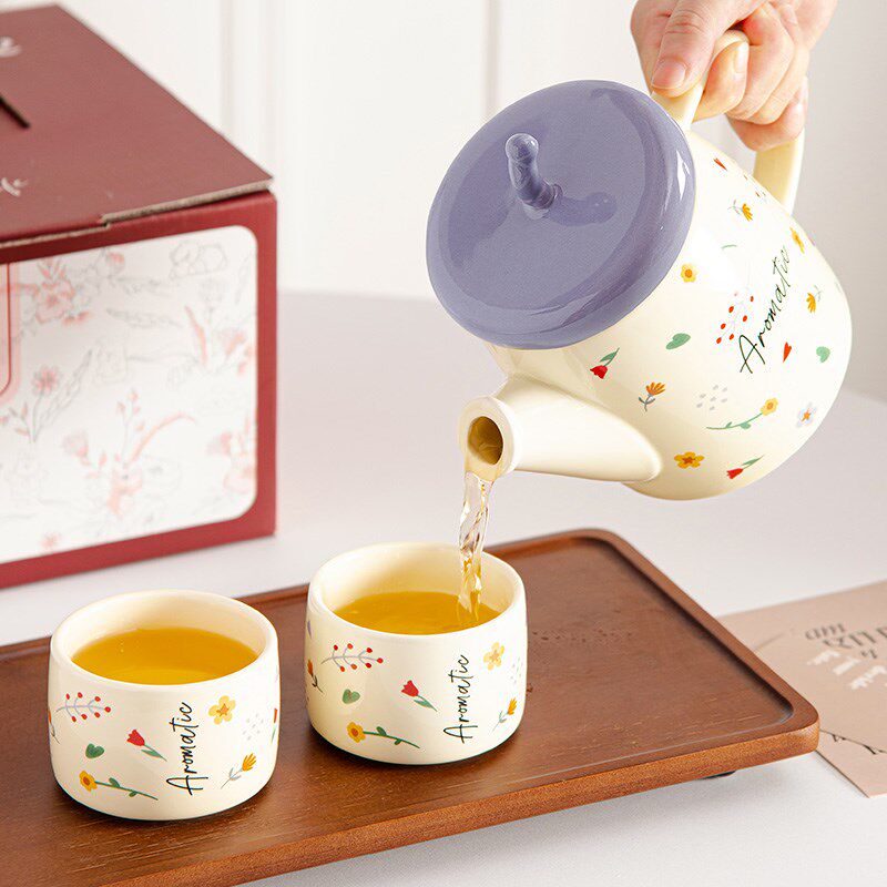 简约风杯子套装水杯家用套装客厅茶具花茶杯杯具套装乔迁新居