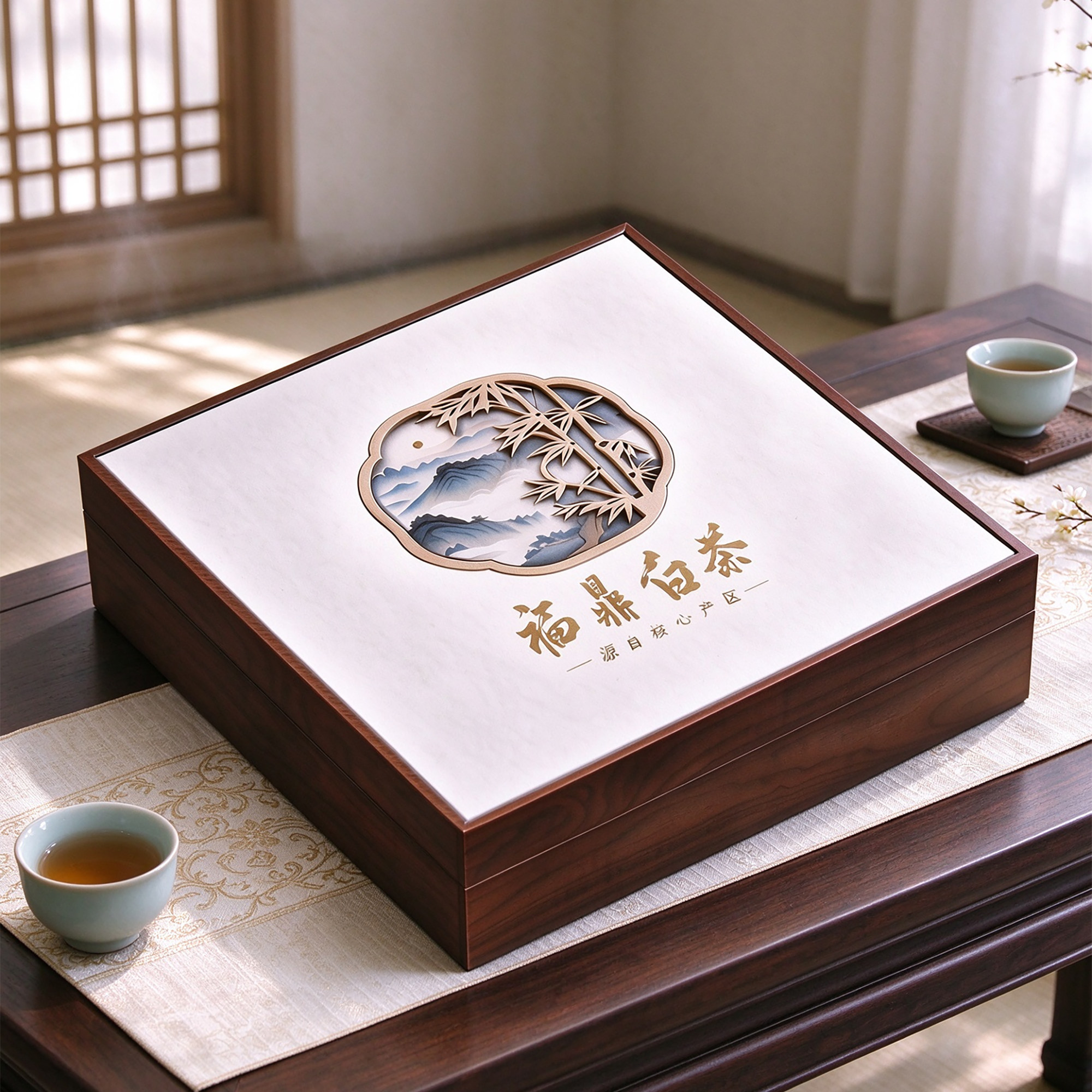 福鼎白茶包装礼品350克白牡丹357克收纳寿眉普洱茶高档茶饼空礼盒