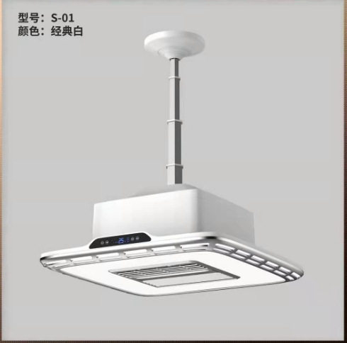 麻将机吸烟灯空气净化器棋牌室排烟茶楼桌馆房麻将灯升降吊灯麻将