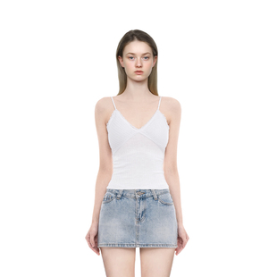 BM背心女2025新款 上衣 内搭V领带胸垫蕾丝打底吊带纯欲风百搭无袖