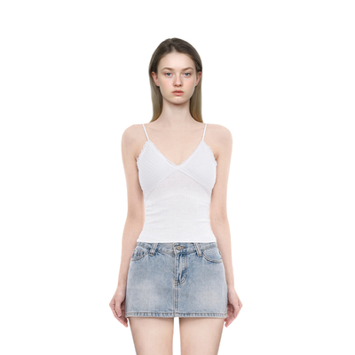 BM背心女2026新款内搭V领带胸垫蕾丝打底吊带纯欲风百搭无袖上衣