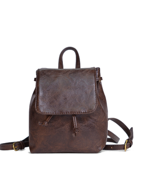 BM双肩包包包女款2026新款今年流行包包书包皮包棕色美式复古包包