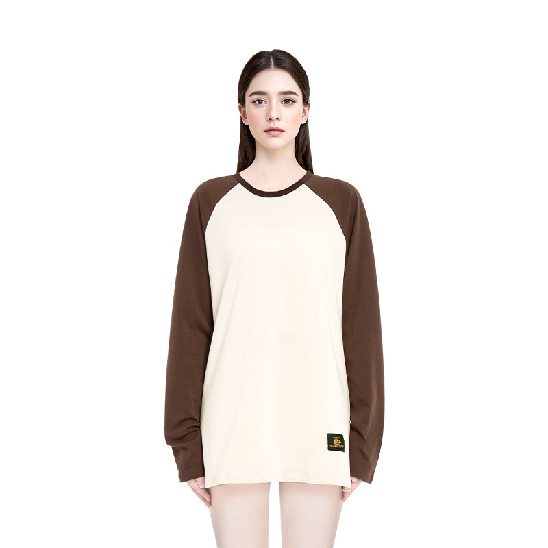 上衣常规撞色时尚长袖BM拼接