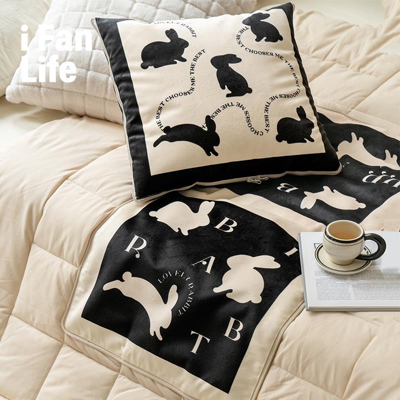 范店多米妮可抱枕被子两用毯子二合一办公室午睡折叠枕头汽车靠垫