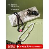 大英博物馆安德森猫黑粉萌趣发发手机绳手机炼挂件男生日礼物女生