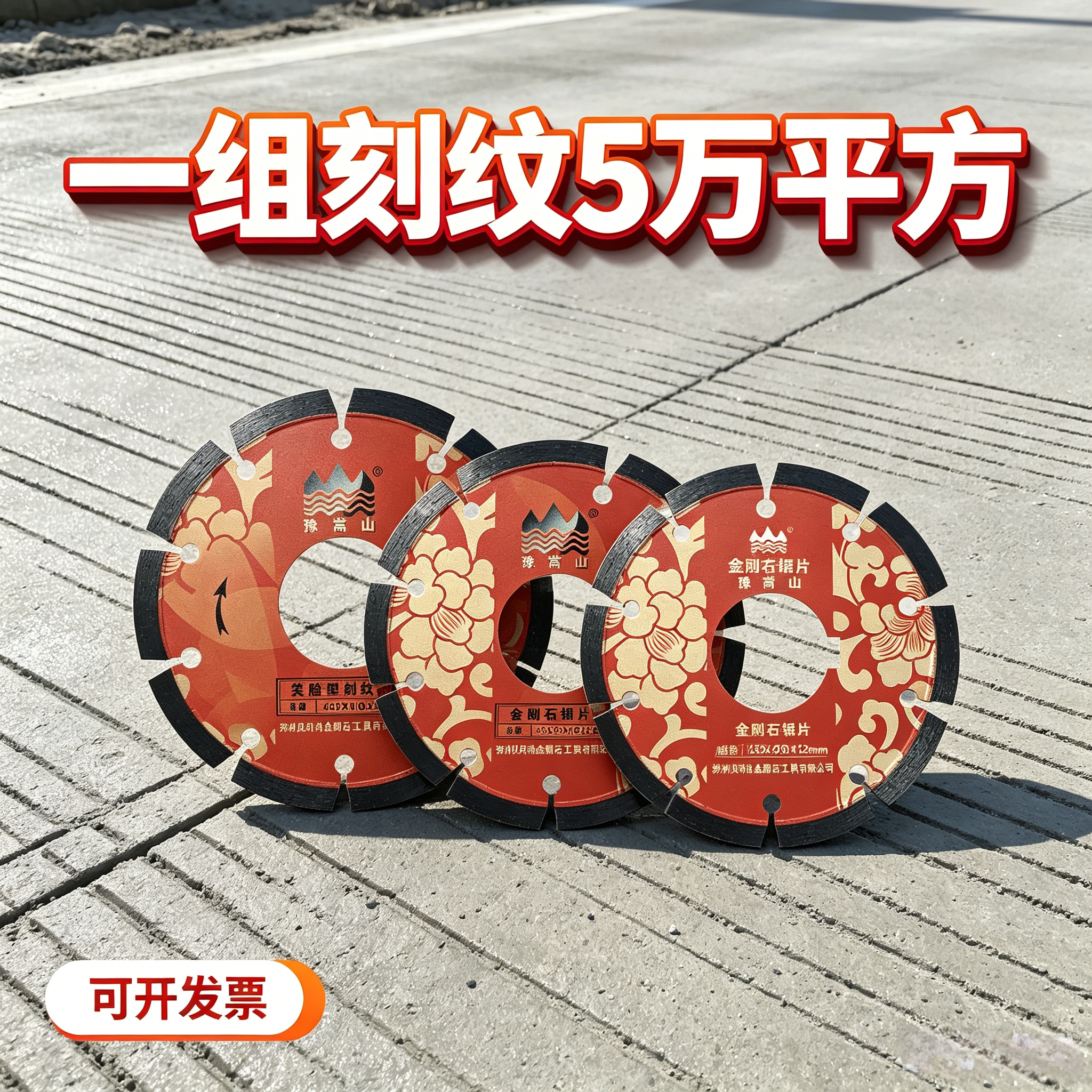 混凝土马路刻纹片一组刻5万平方