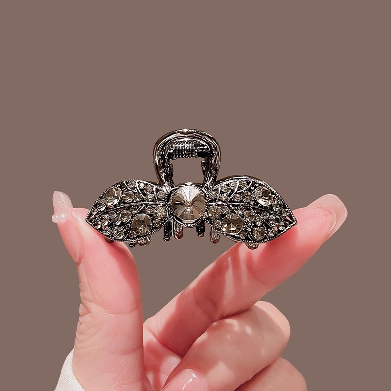 水钻树叶抓夹后脑勺半扎发夹发抓