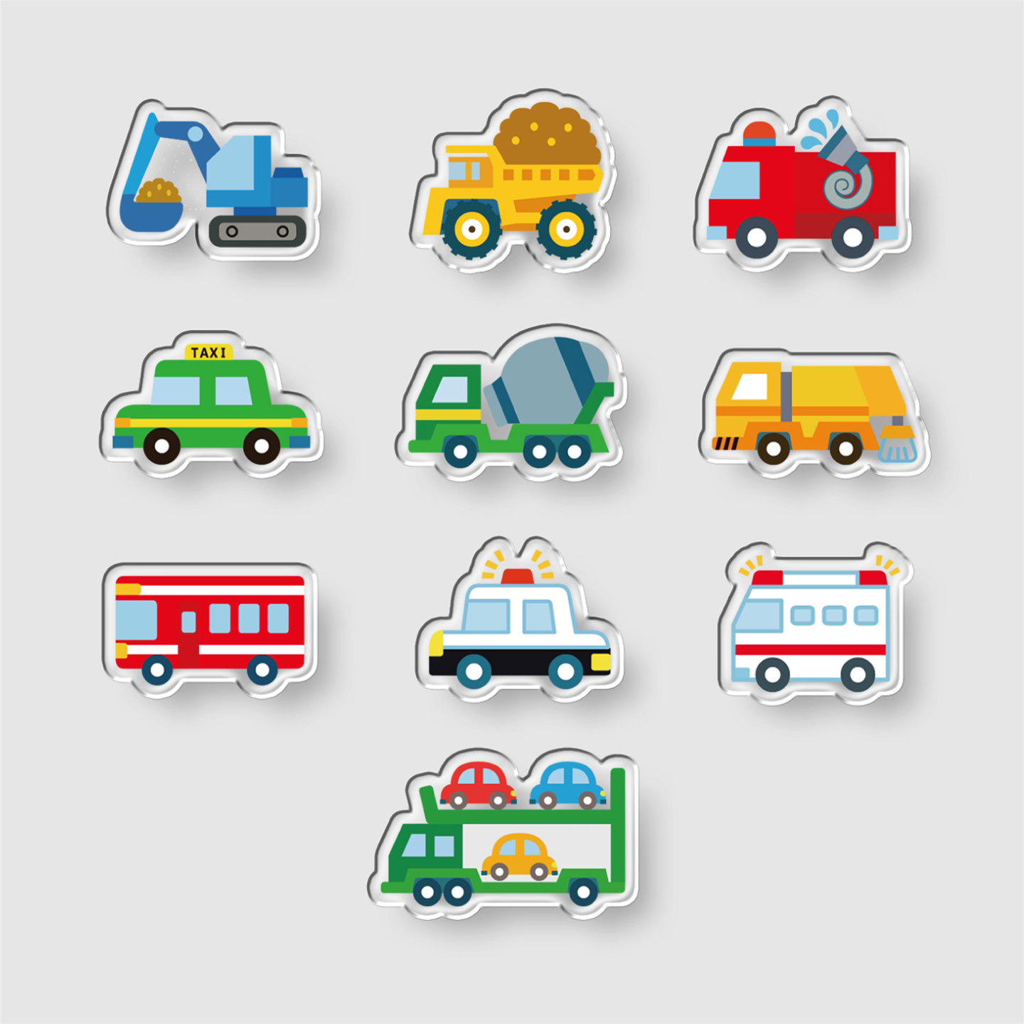 亚克力卡通森系创意冰箱贴小汽车