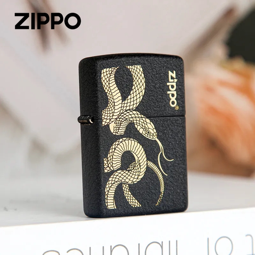 Zippo正品 金蛇纳福 蛇年生肖 正品防风煤油打火机送男友送礼收藏