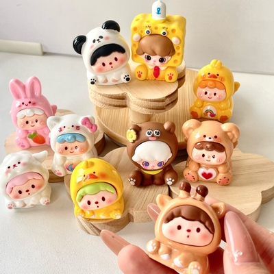 高颜值水晶动物盲盒摆件礼物