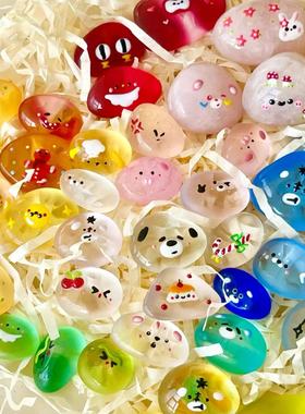 可爱迷你石头宠物桌面小摆件盲袋