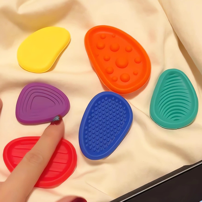 新款高颜值硅胶感官石随心配儿童解压缓解焦虑专注力训练益智玩具