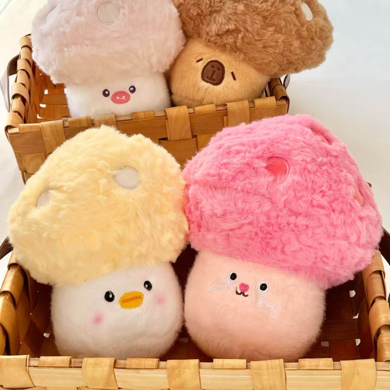 精品网红爆款蘑菇仔仔可爱儿童毛绒玩具女生生日礼物玩偶公仔娃娃