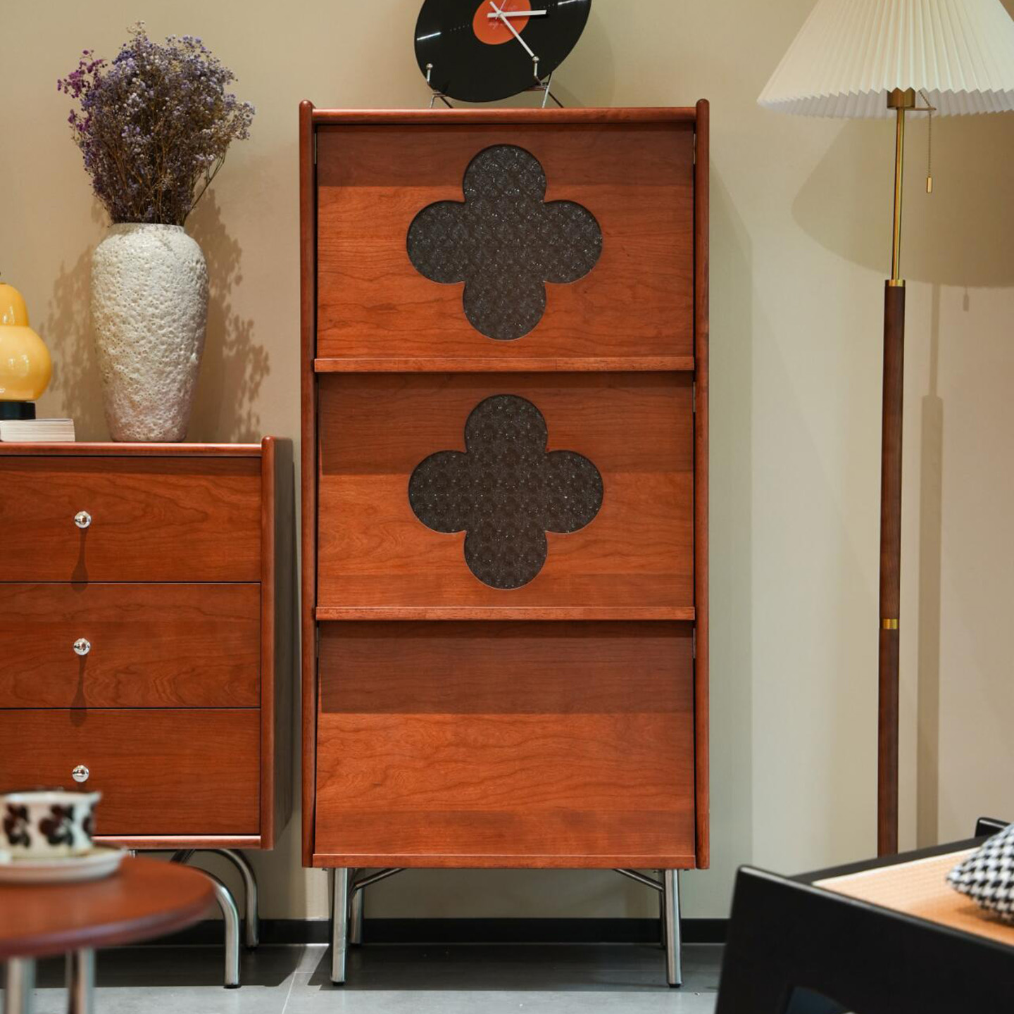 中古风实木五斗柜储物柜柜子多层