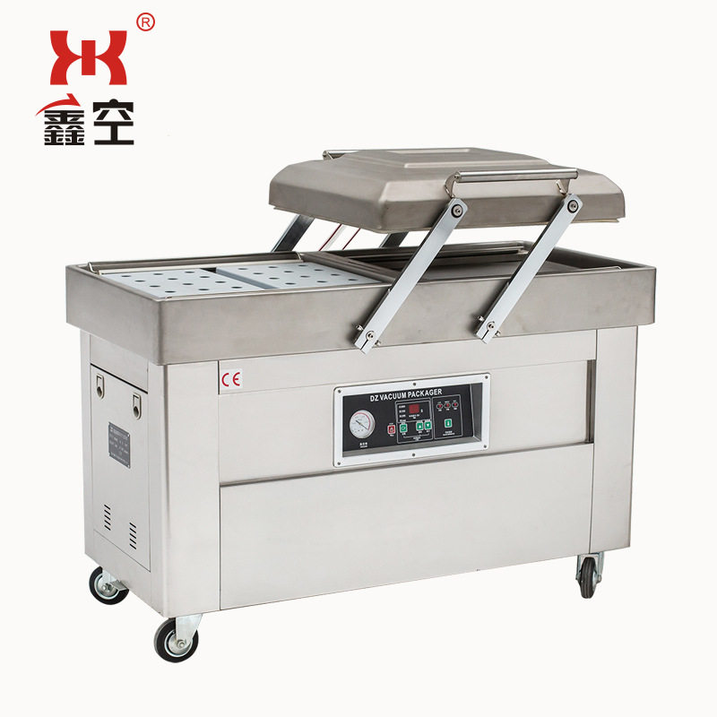鑫空牌 DZ400双室凹槽真空包装机 全自动商用真空包装机 抽真空机