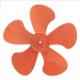 商用电风扇风扇叶5叶塑料也橙色规格450MM18寸万格电器配件叶子
