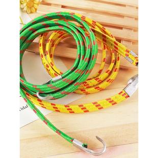 10根 多用途弹力橡胶松紧绳行李打包绑带电动自行车带钩捆扎绳子