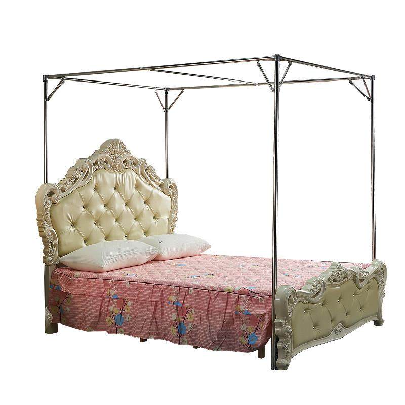 超硬型加粗加厚不锈钢支架杆1.5m18米稳固耐用老式绑绳家用密蚊帐